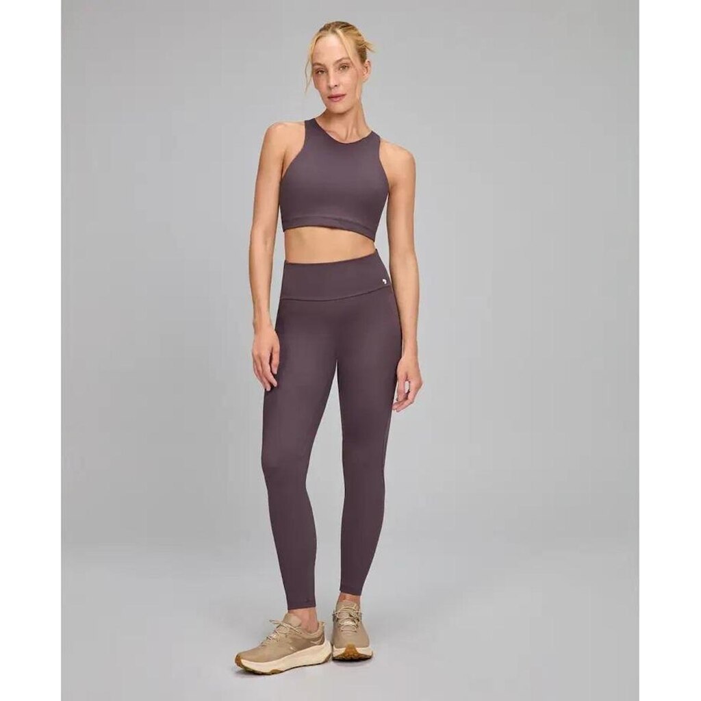 Legging Alto Giro Bolsos Laterais Feminina