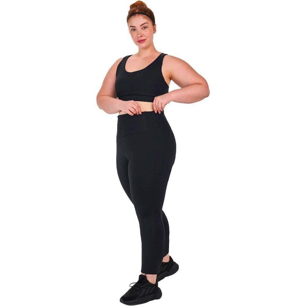 Legging Alto Giro Elástico Plus Feminina