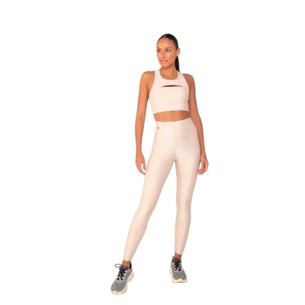 Legging Amei Sport Shine - Butter - Bege