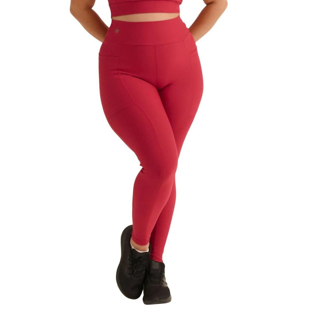 Legging Amei Sports Fitness Bolsos Laterais - 40062