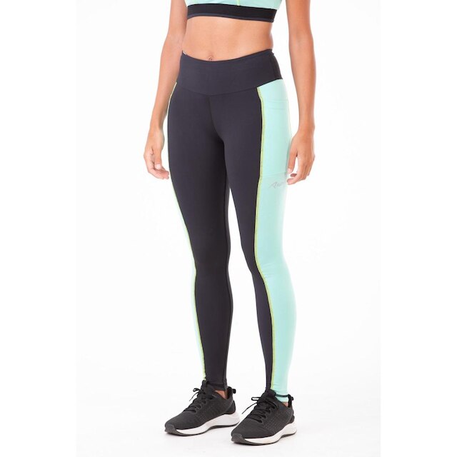 Legging Authen Grit Focus Preto e Verde
