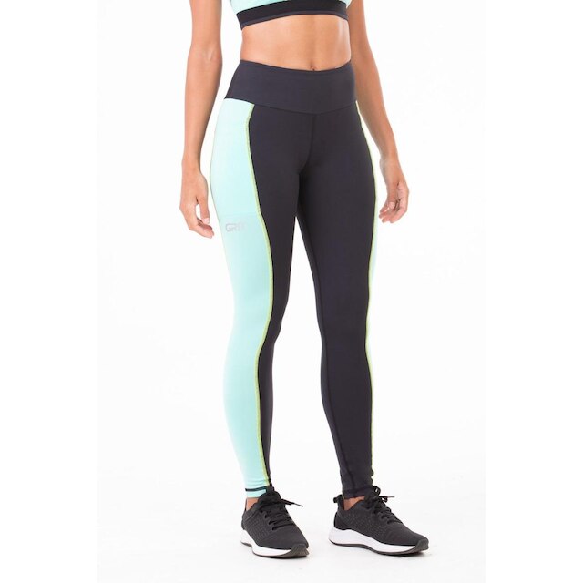 Legging Authen Grit Focus Preto e Verde