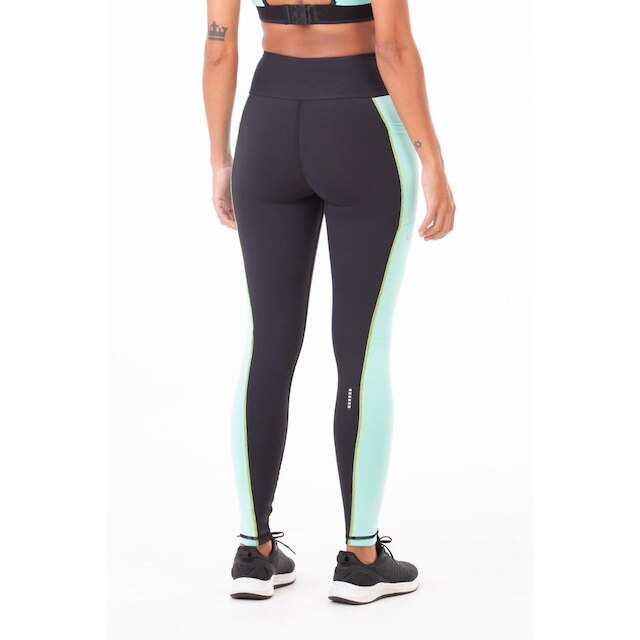 Legging Authen Grit Focus Preto e Verde