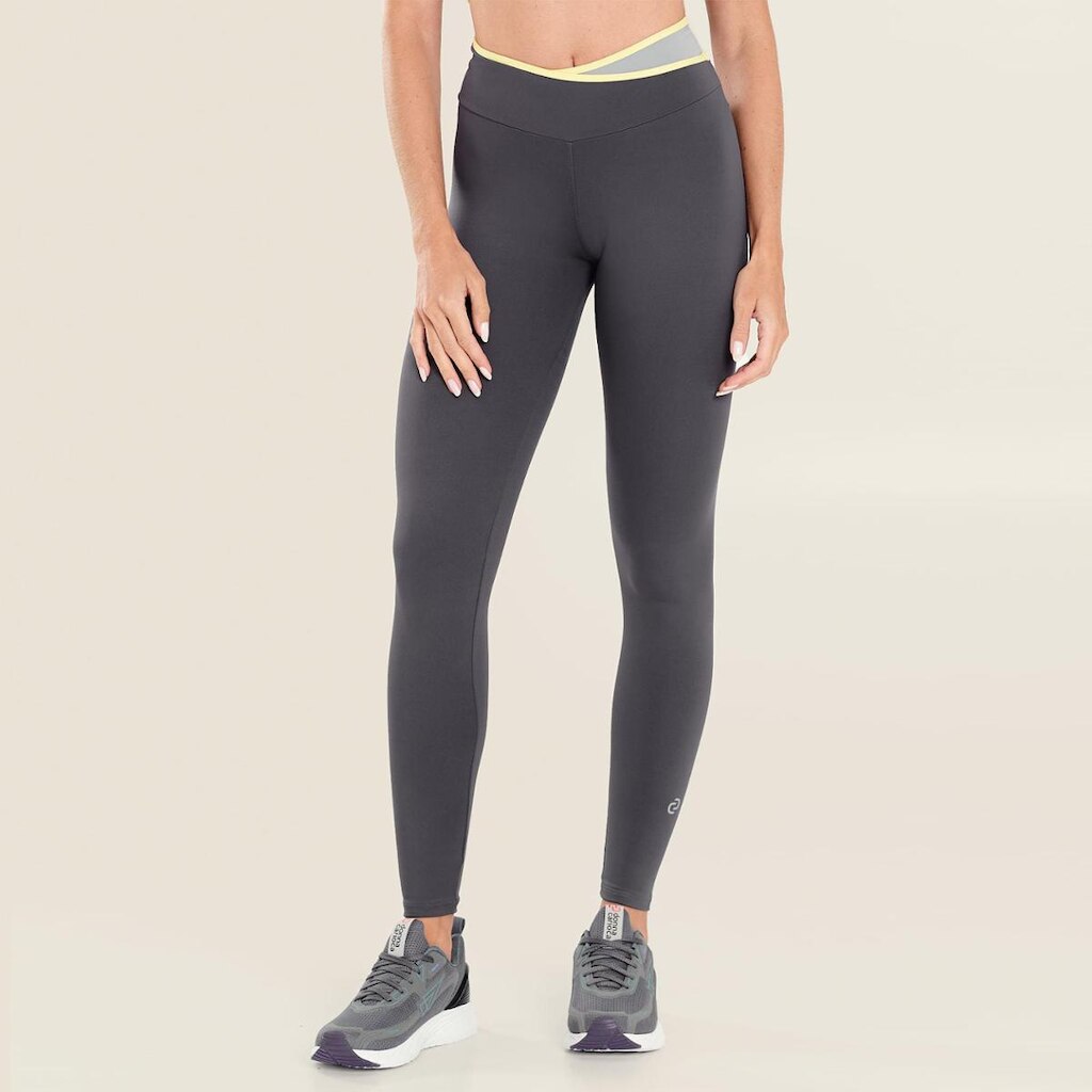 Legging Balance Cinza Carbox Poliamida Donna Carioca