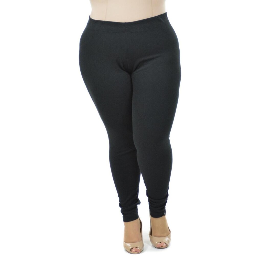 Legging básica canelada fenomenal Preto 54