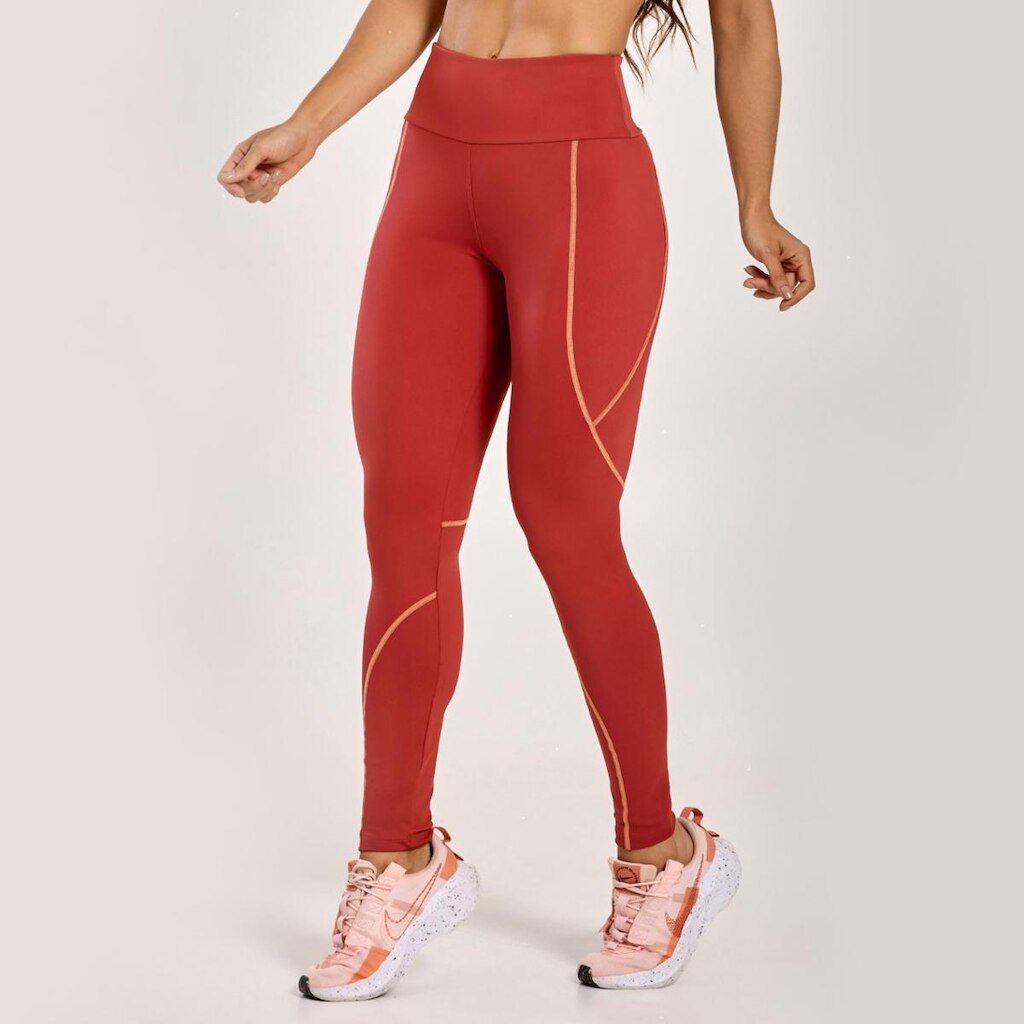 Legging Bounce Canela Poliamida Donna Carioca