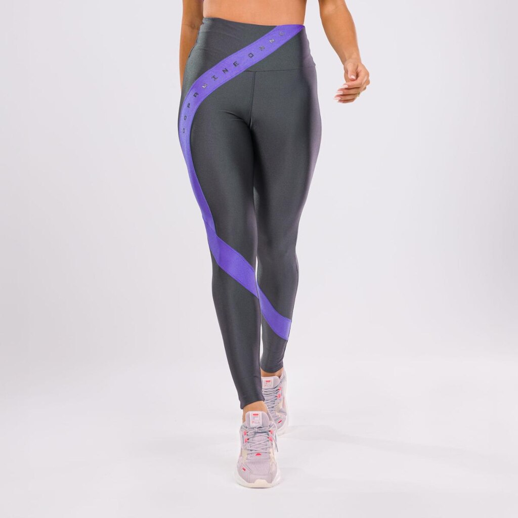 Legging Dopamine Platinado Com Estampa Emborrachada Donna Carioca