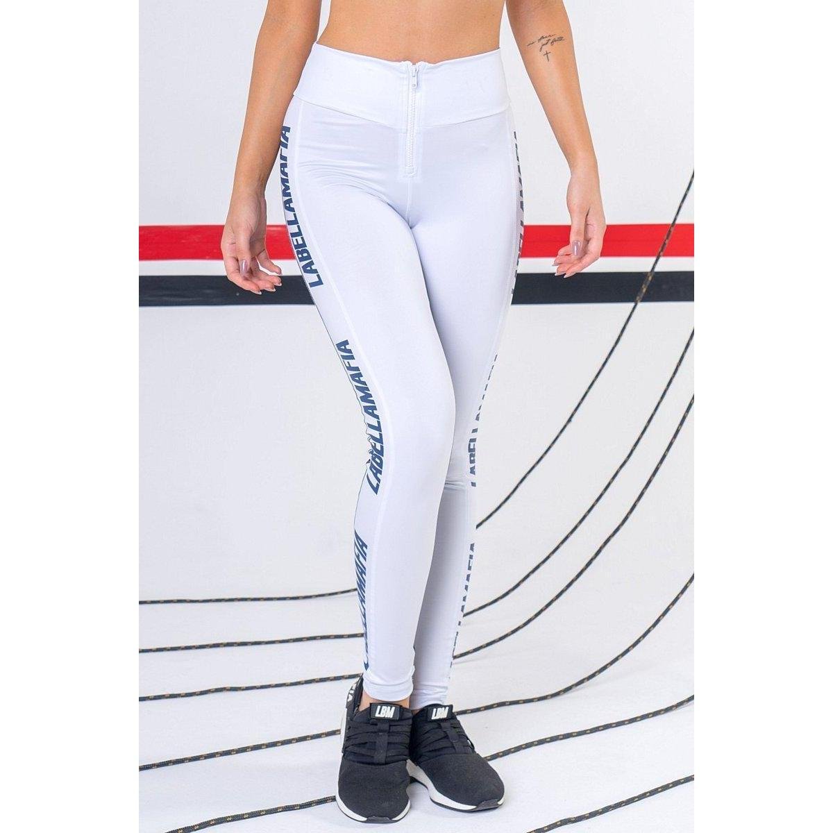 Legging Essentials Branca e Preta Labellamafia - G - Branco | Netshoes