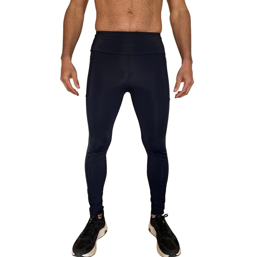 Legging Fitness Masculina Preta de Compressão
