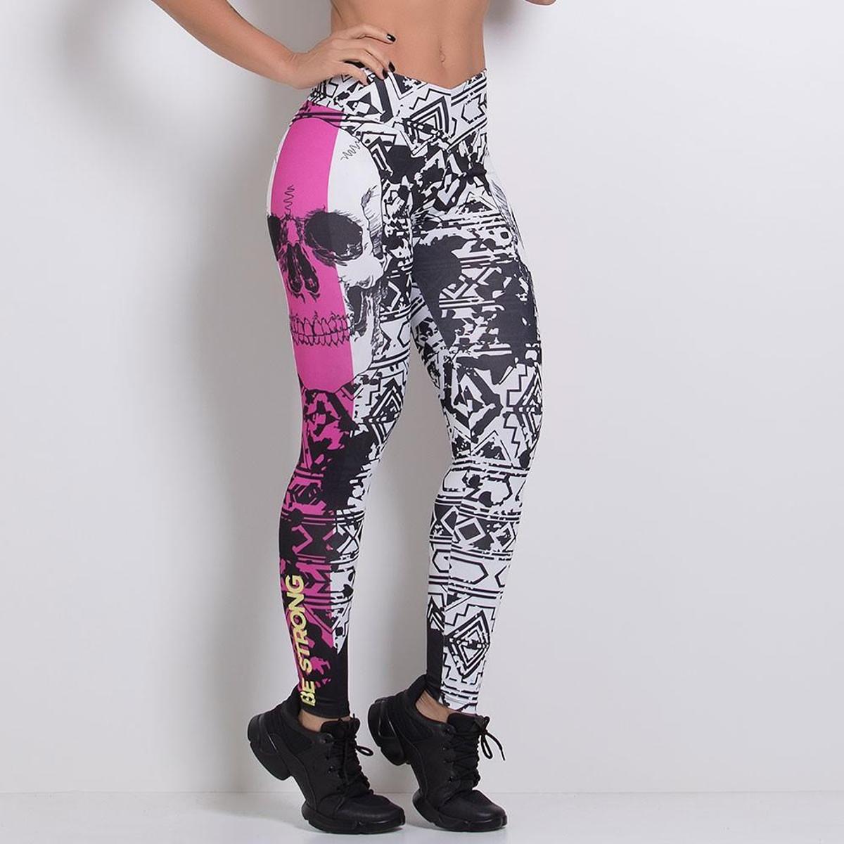 Legging Fitness Sublimada Caveira LG558 - Única | Netshoes