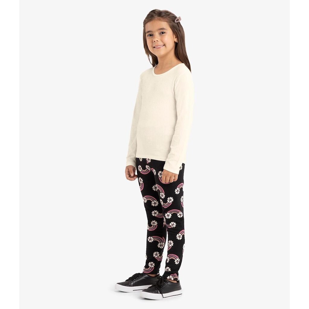Legging Infantil Estampada Rovi Kids Preto