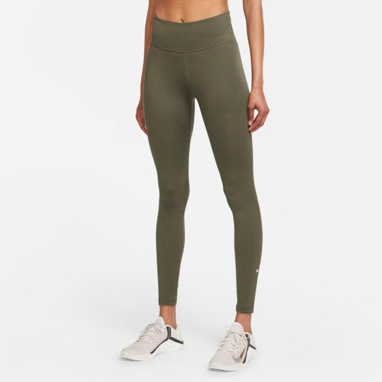 Legging Nike Dri-FIT One Feminina - Marrom Menor preço em Legging Nike Dri-FIT One Feminina - Marrom