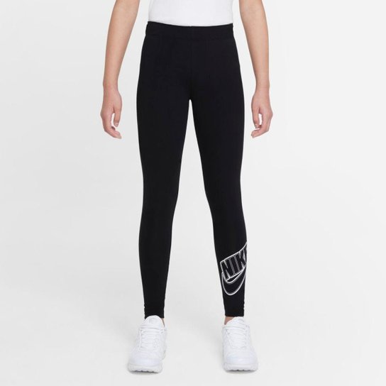 Legging Nike Sportswear Favorites Infantil - Preto Menor preço em Legging Nike Sportswear Favorites Infantil - Preto