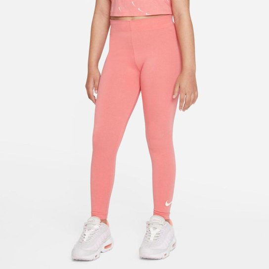 Legging Nike Sportswear Favorites Infantil - Rosa Menor preço em Legging Nike Sportswear Favorites Infantil - Rosa