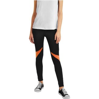 Legging Preta c/detalhe Laranja