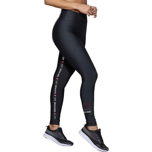 Legging Run More Blocking Grafic Feminina