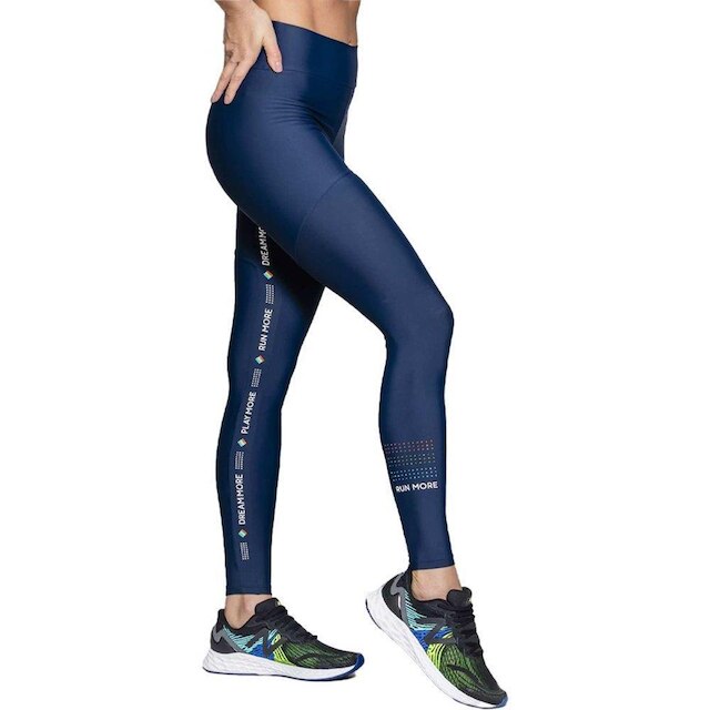 Legging Run More Blocking Grafic Feminina