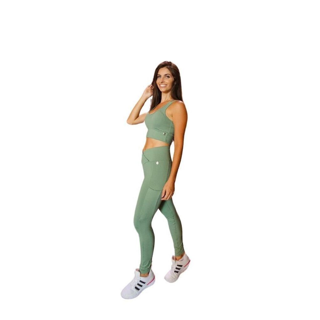 Legging Sintonia Verde Manaus Com Bolso