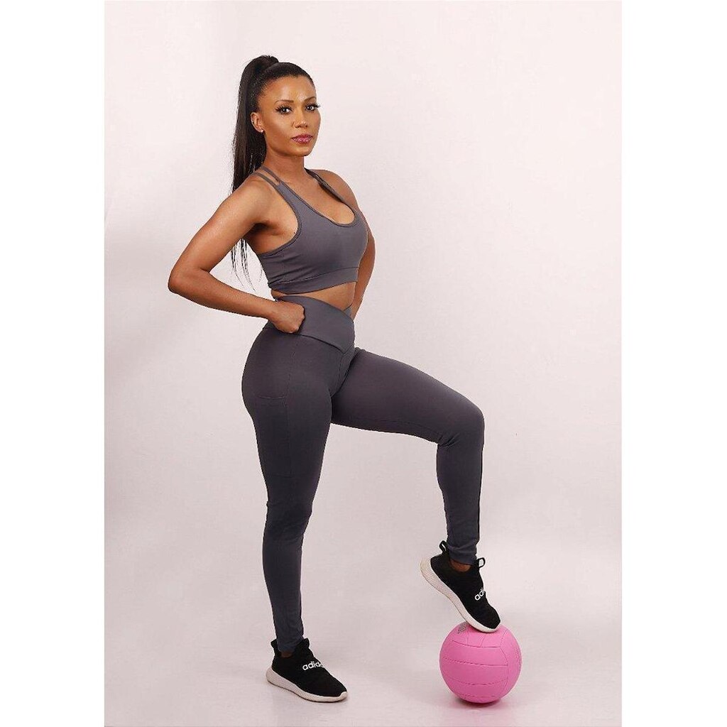 Legging Sintonia Vibe Com Bolso Feminina