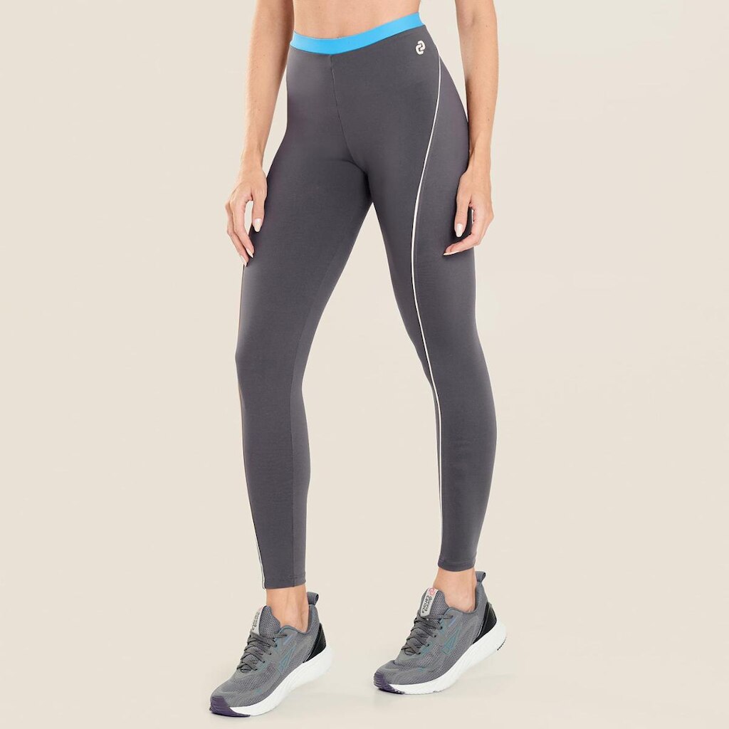 Legging Trend Cinza Carbox Poliamida Donna Carioca
