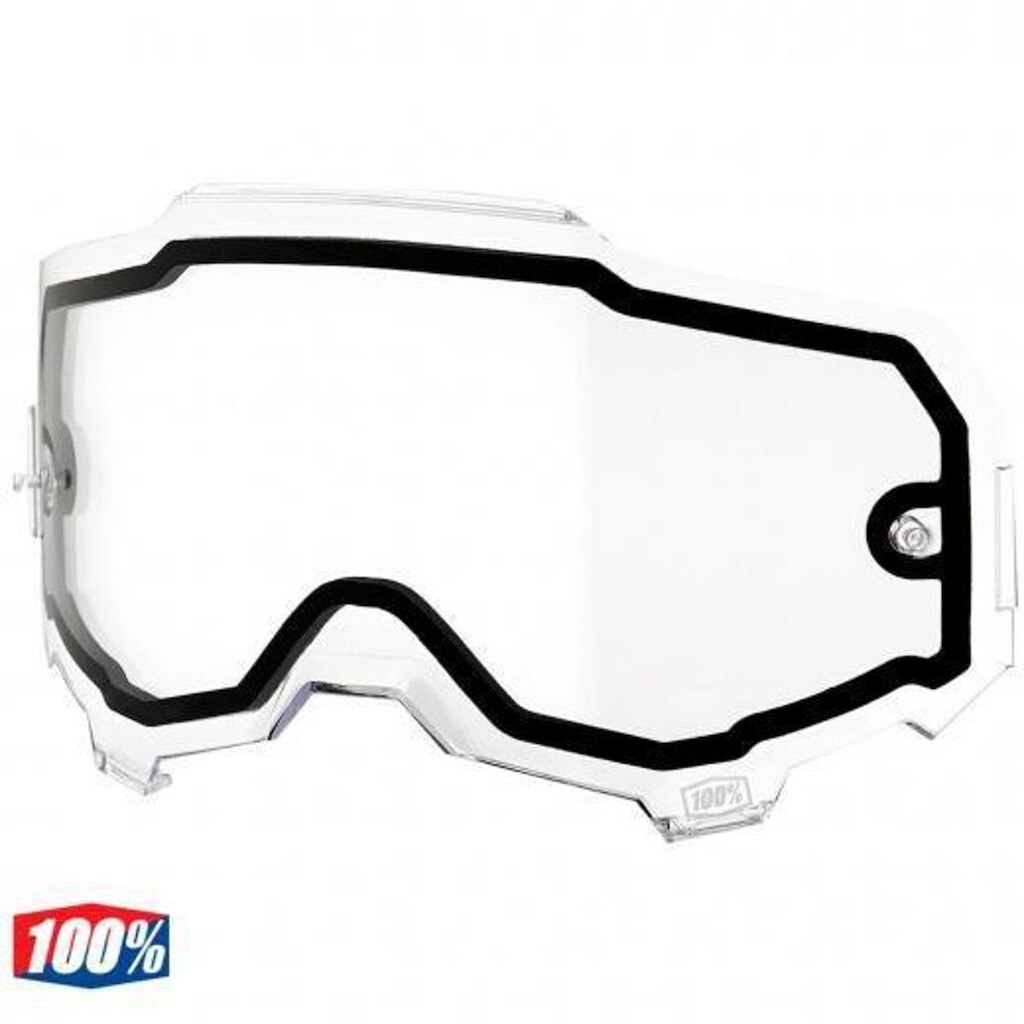 Lente Oculos 100% Dupla Transparente Racecraft 2 Accuri 2 Strata 2 Off Road