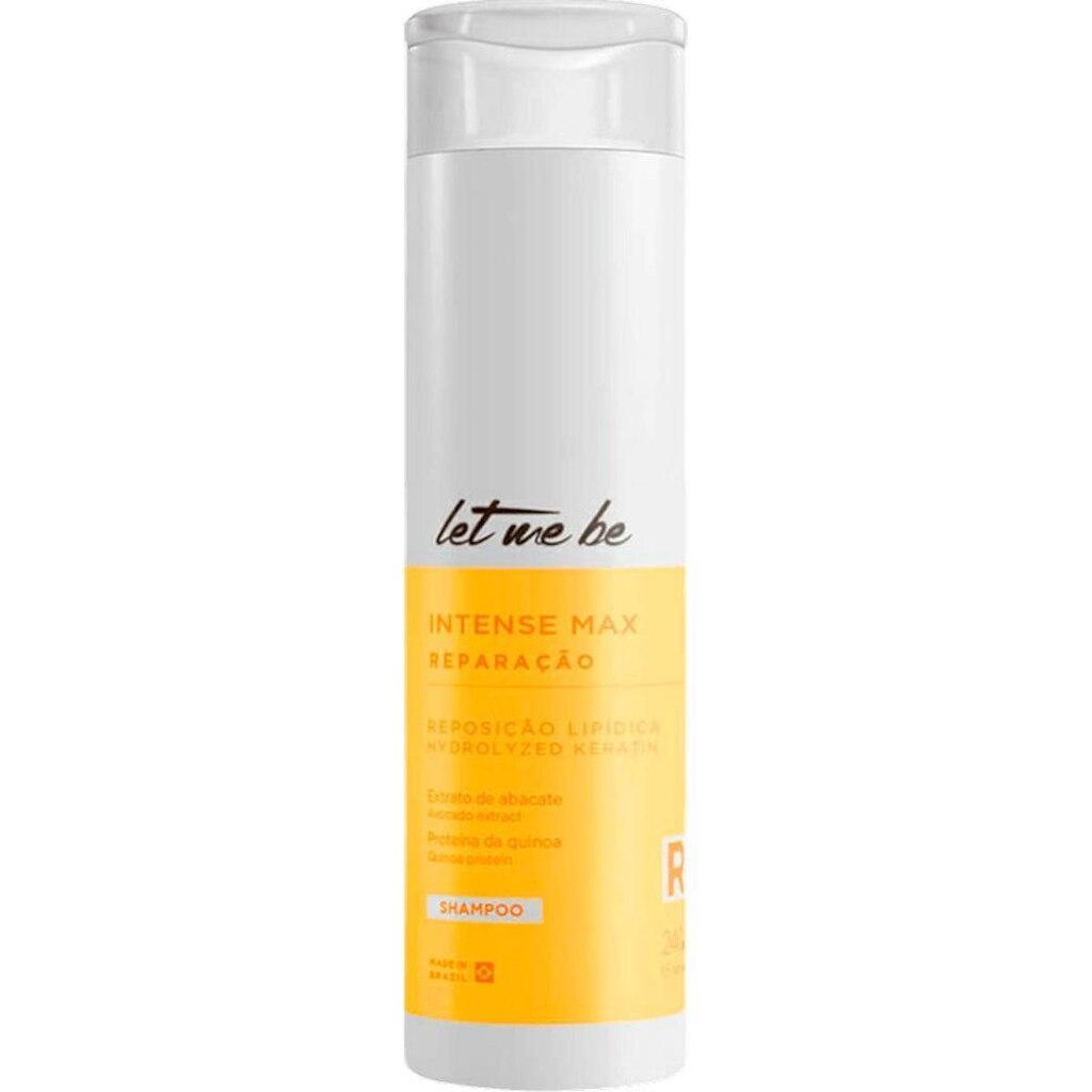 Let Me Be Intense Max - Shampoo de Reparação e Reposição Lipídica 240ml