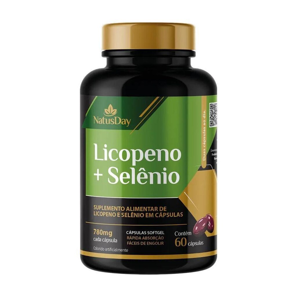 Licopeno Selênio 60 Cápsulas Natusday