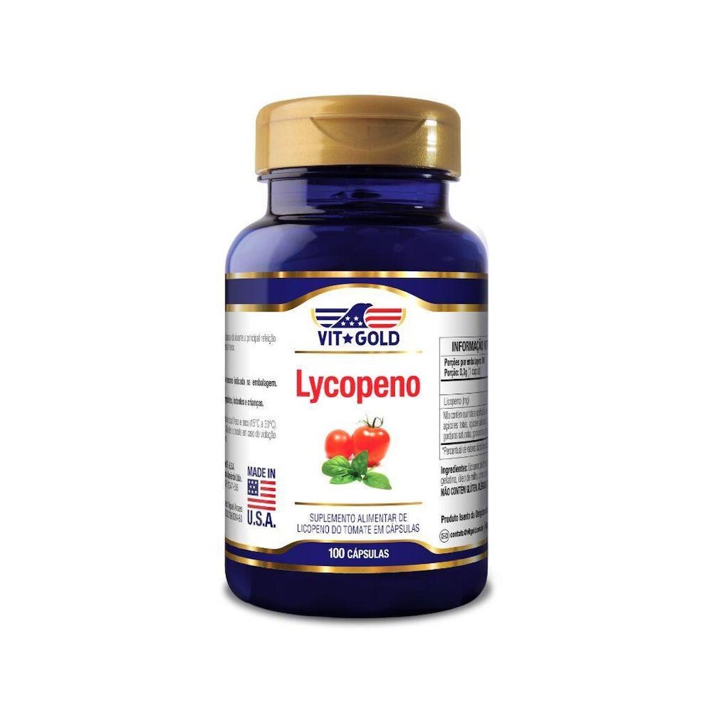 Licopeno Vitgold 100 cápsulas importado