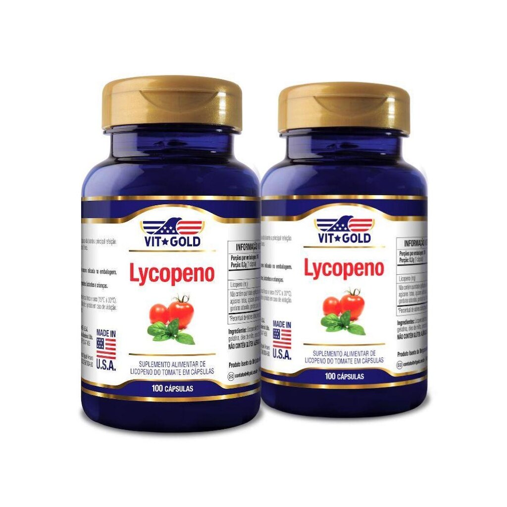 Licopeno Vitgold Kit 2x 100 cápsulas