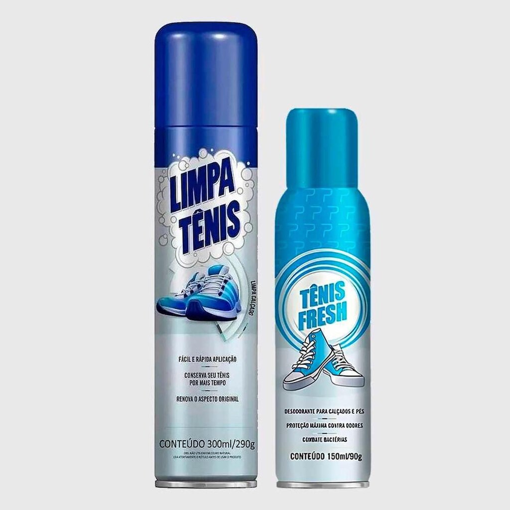 Limpa Tenis e Tenis Fresh Desodorante Petroplus Kit Cuidado