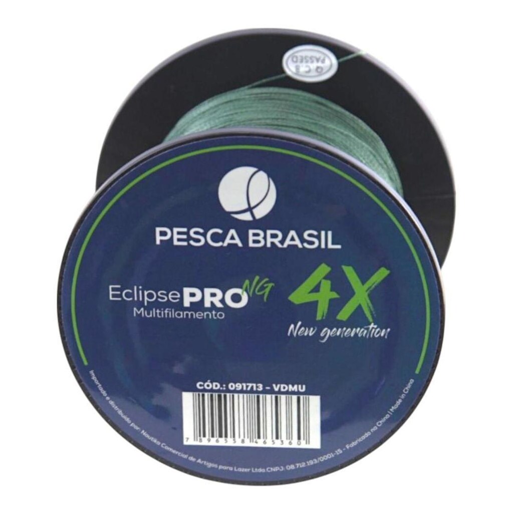 Linha de pesca 500m Linha Multi Eclipse Pro 4X NG Pesca Brasil 0,23 mm