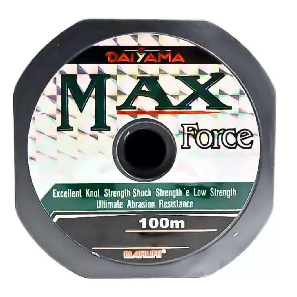 LINHA MARURI MONOFILAMENTO DAIYAMA MAX FORCE - 24LB - 0,33MM - 100M