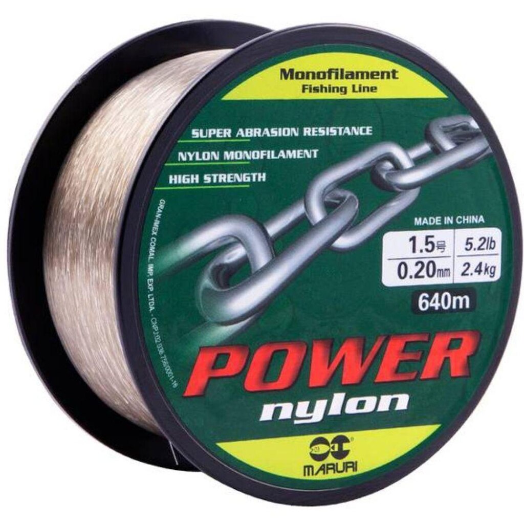 Linha Maruri Power Nylon 0,20mm Dourada 640 Metros