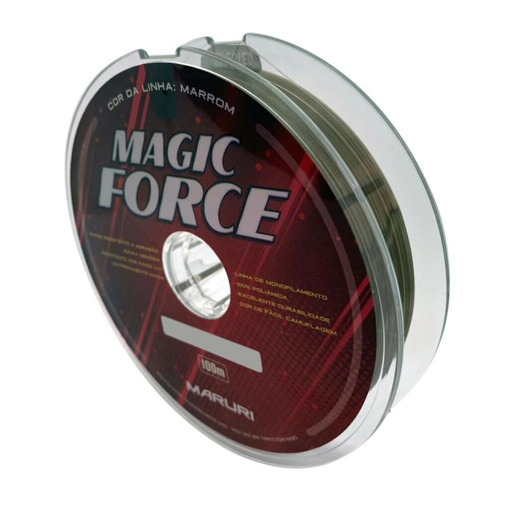 Linha Monofilamento Magic Force 100mts Marrom - Maruri 0,40mm