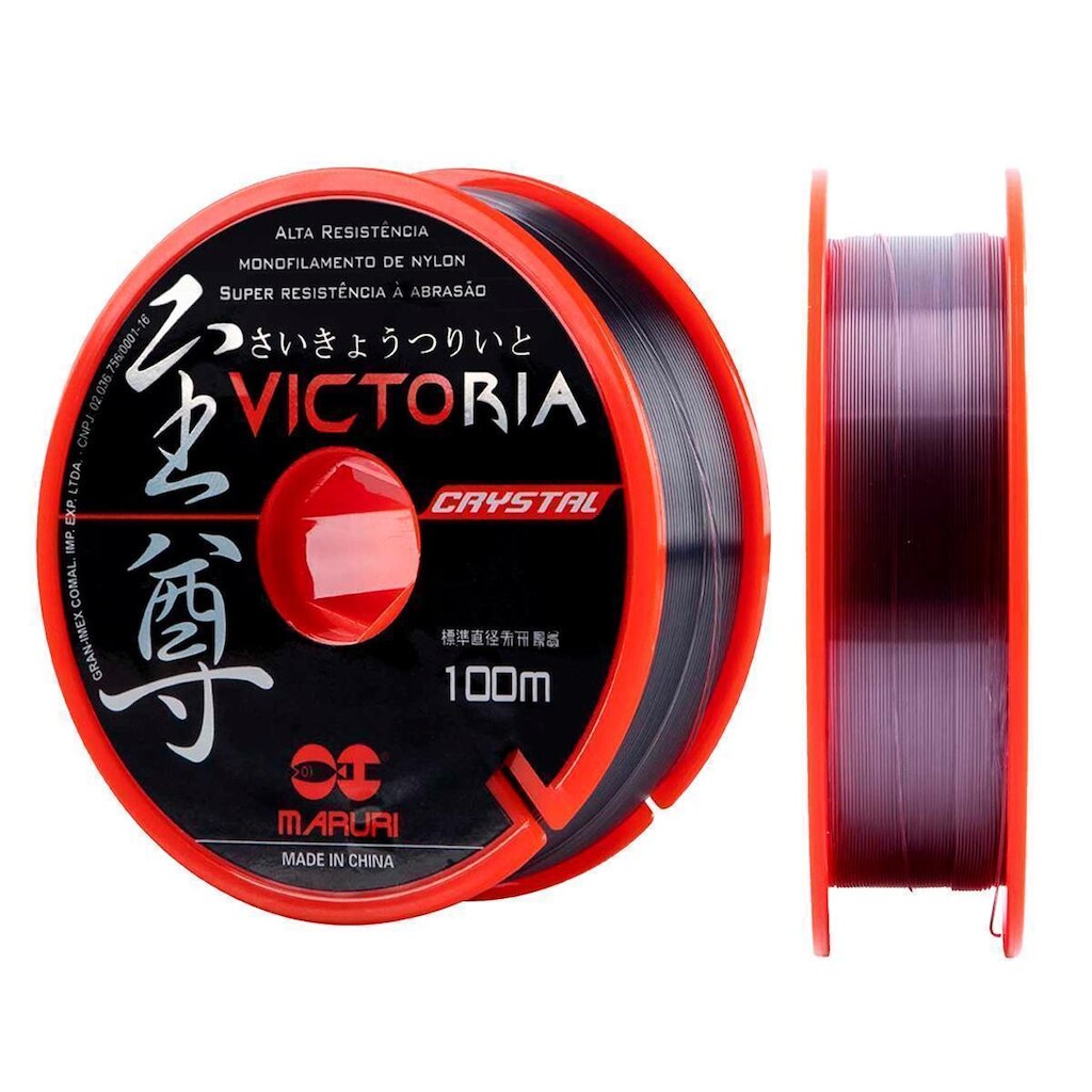 Linha Monofilamento Victoria 100m 0,40mm 19,6lbs Chumbo  Maruri