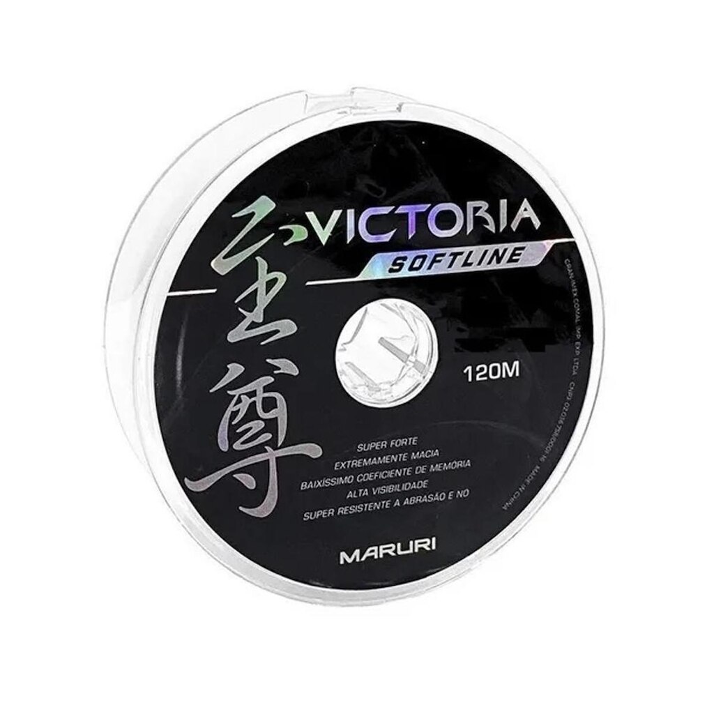 Linha Monofilamento Victoria Soft 120mts Branco - Maruri 0,30mm