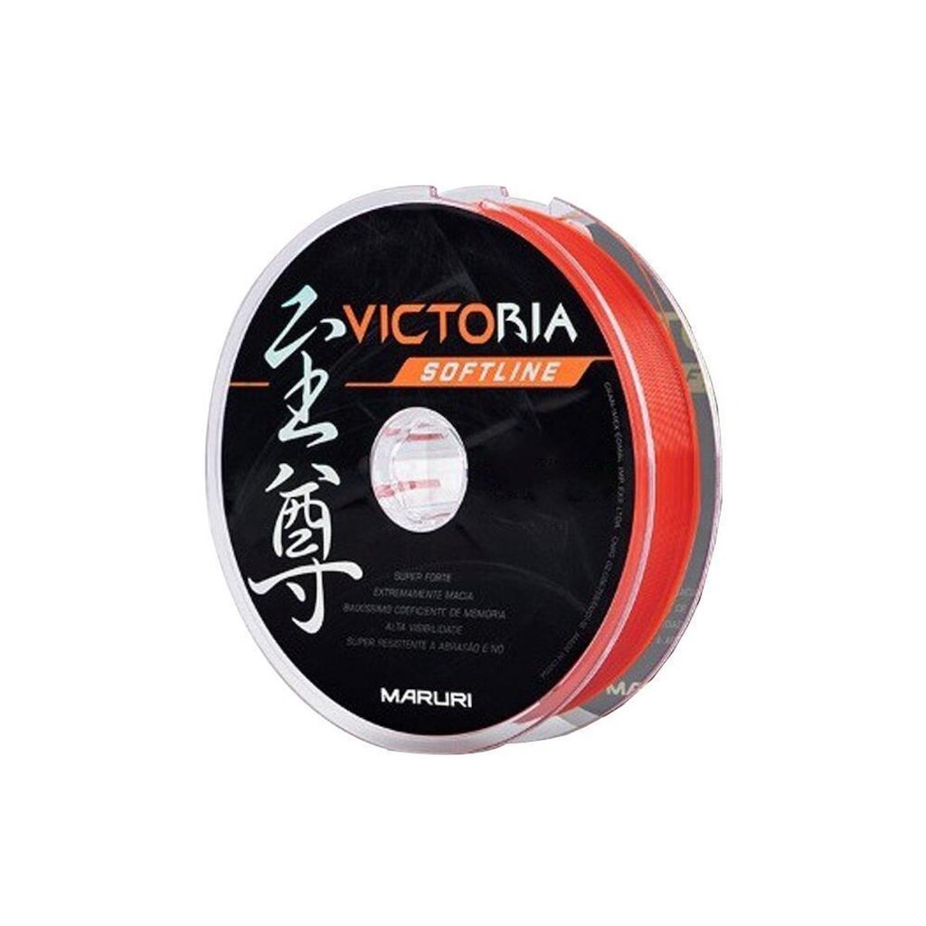 Linha Monofilamento Victoria Soft 120mts Laranja - Maruri 0,30mm