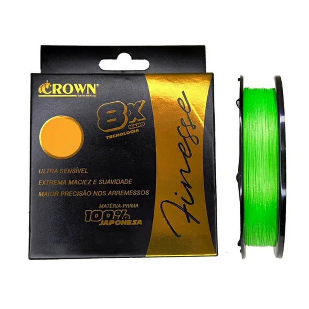 Linha Multfilamento Finesse 8x 300mts - Crown 0,28mm