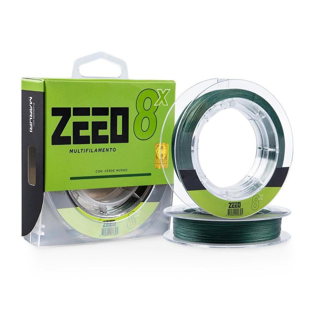 Linha Multifilamento 8X Verde Musgo 13,2kg 150mts – Zeeo 0,18mm