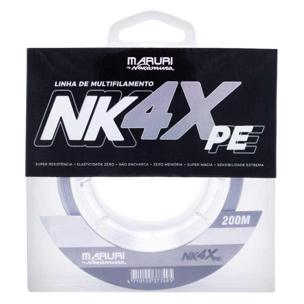 Linha Multifilamento Maruri By Nakamura NK 4X 0.16mm 18lb