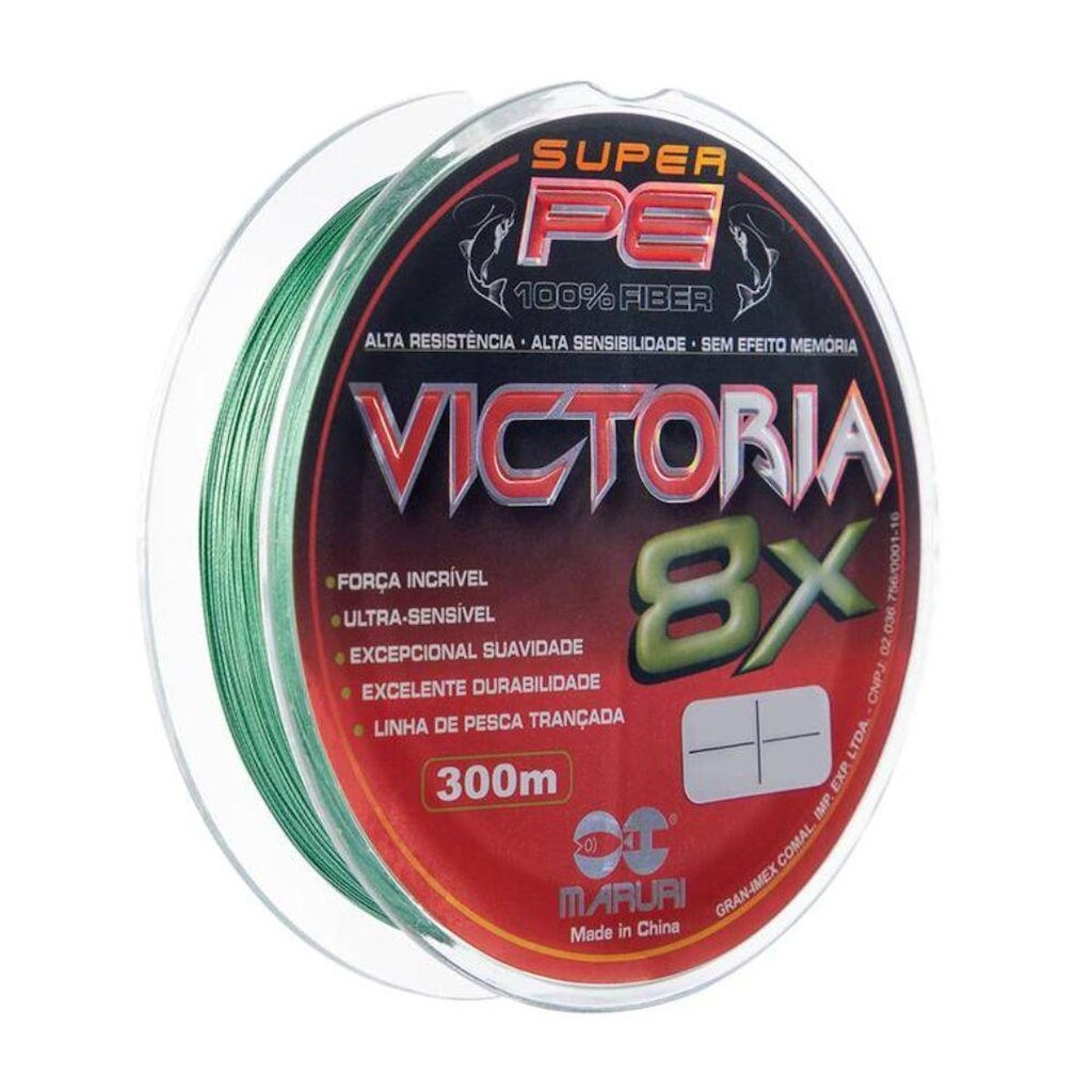 Linha Multifilamento Maruri Victoria 8x 0,14mm 17lbs 300m Verde