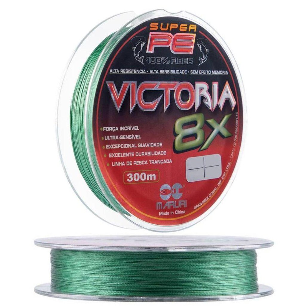 Linha Multifilamento Maruri Victoria 8x 0,18mm 22lbs 300m Verde