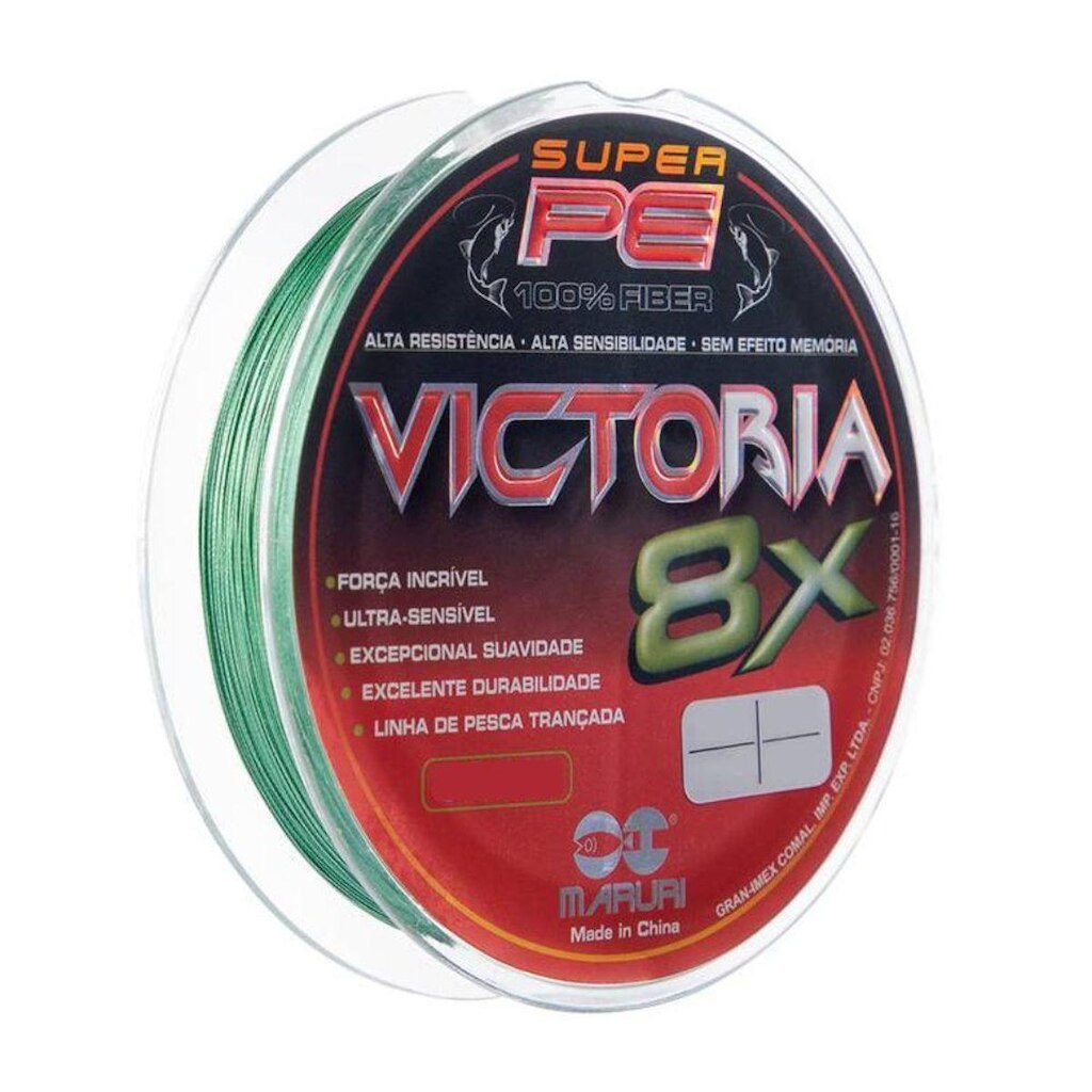 Linha Multifilamento Maruri Victoria 8x 0,20mm 24lbs 150m Verde