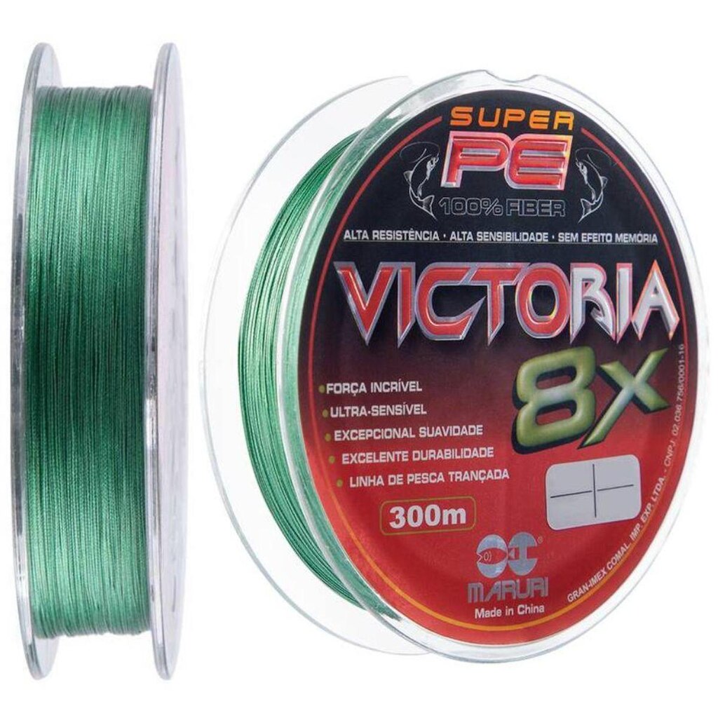 Linha Multifilamento Maruri Victoria 8x 0,24mm 49lbs 300m Verde