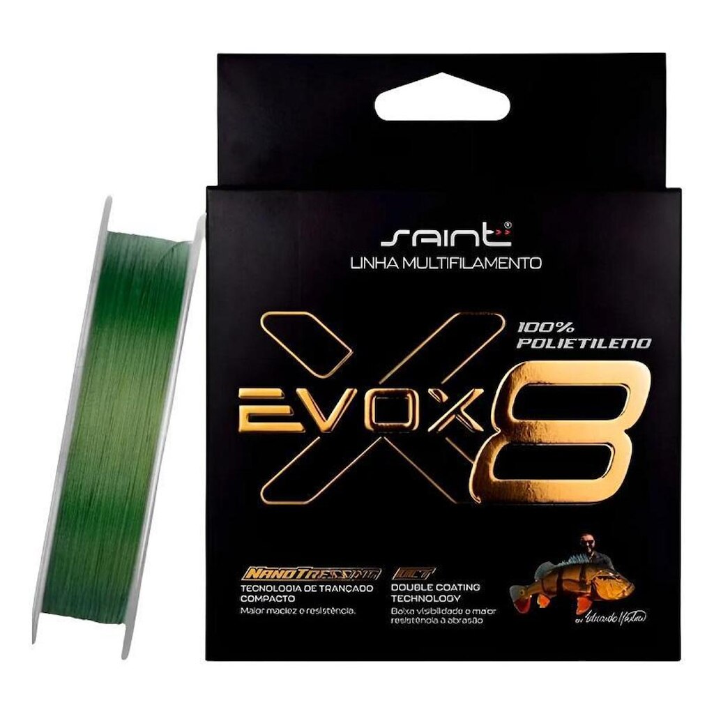 LINHA MULTIFILAMENTO SAINT EVOX 8X - 0,20mm - 28LB - 300M