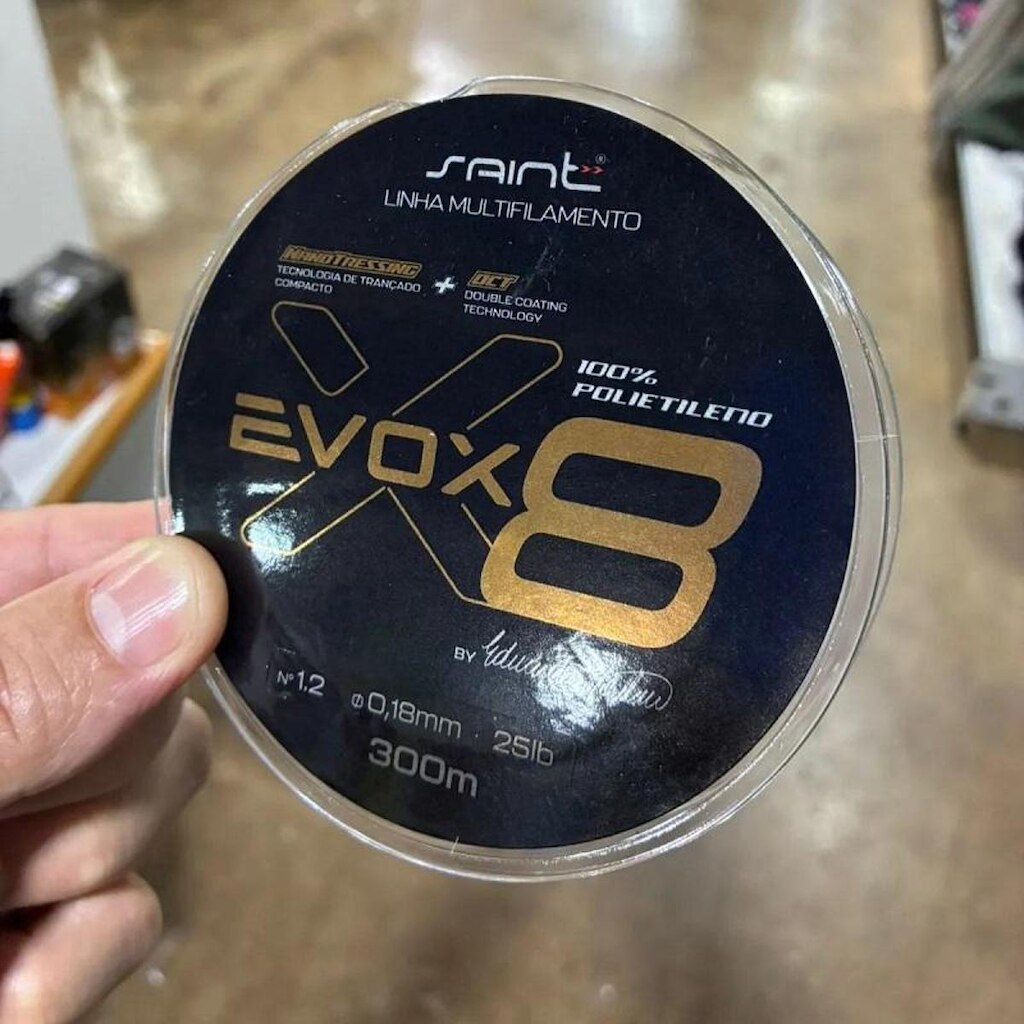 LINHA MULTIFILAMENTO SAINT EVOX 8X - 0,28mm - 48LB - 300M