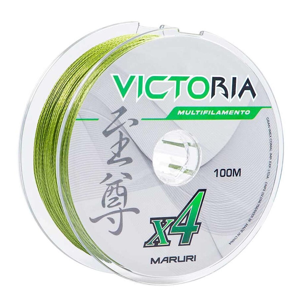 Linha Multifilamento Victoria 4x 100m 0,58mm 90lbs Verde - Maruri