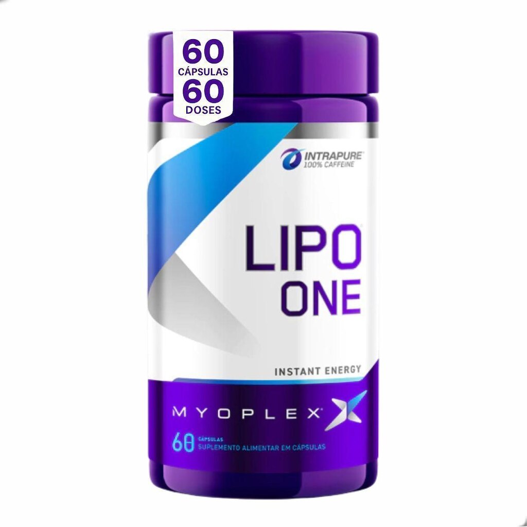 Lipo One Instant Energy Caffeine 200mg 60 Capsulas Myoplex