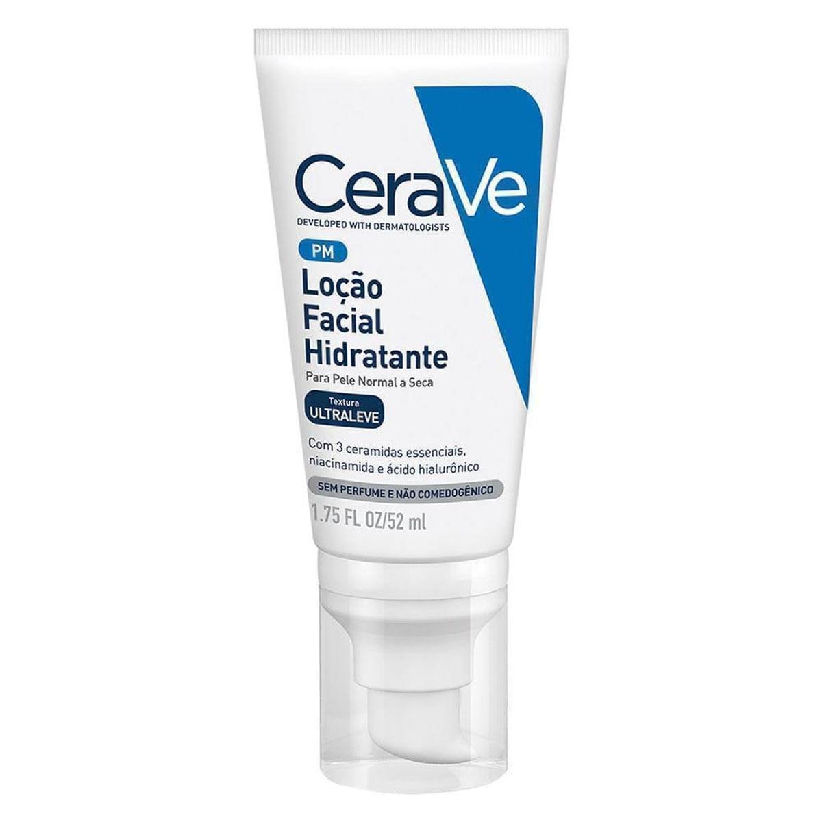 Loção Facial Hidratante CeraVe 52ml Menor preço em Loção Facial Hidratante CeraVe 52ml