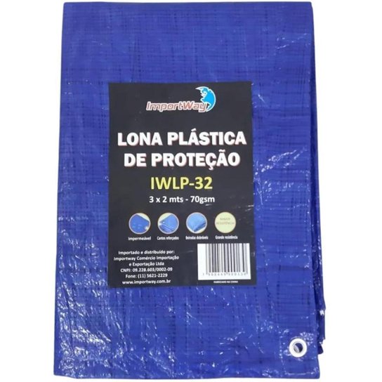 Lona Carreteiro Encerado Barco Piscina Camping 3x2 M Azul - Azul Menor preço em Lona Carreteiro Encerado Barco Piscina Camping 3x2 M Azul - Azul